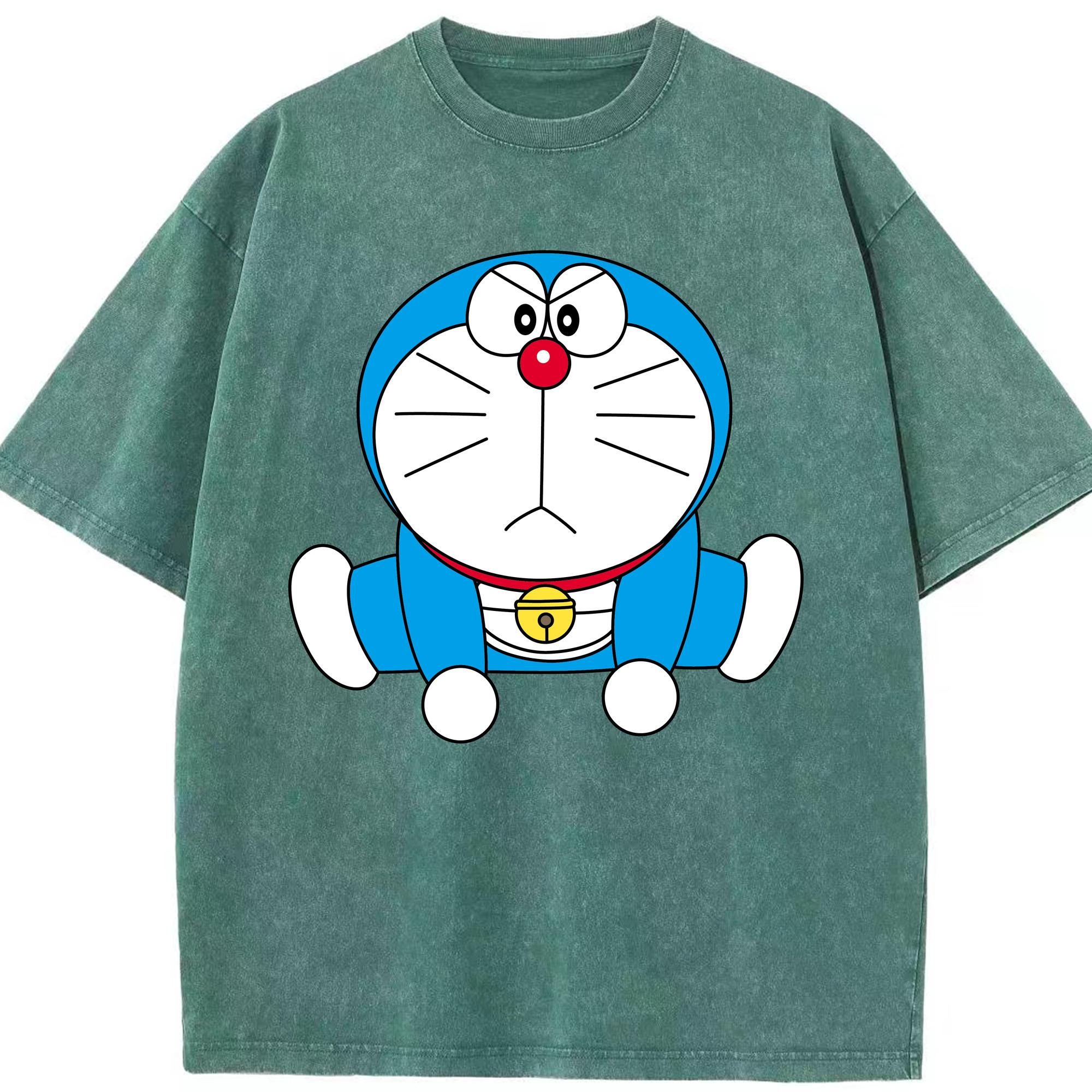 （画像用） ドラえもん Doraemon 綿100% ヴィンテージ風 半袖Tシャツ（フロントプリント）